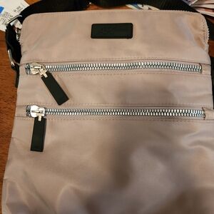 Anne Klein Sport Women's tan/taupe Crossbody Nylon Bag